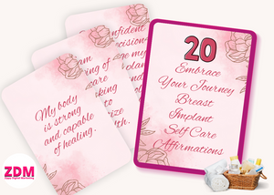 Empowering Affirmation Cards for Self-Care on Your Breast Implant Journey