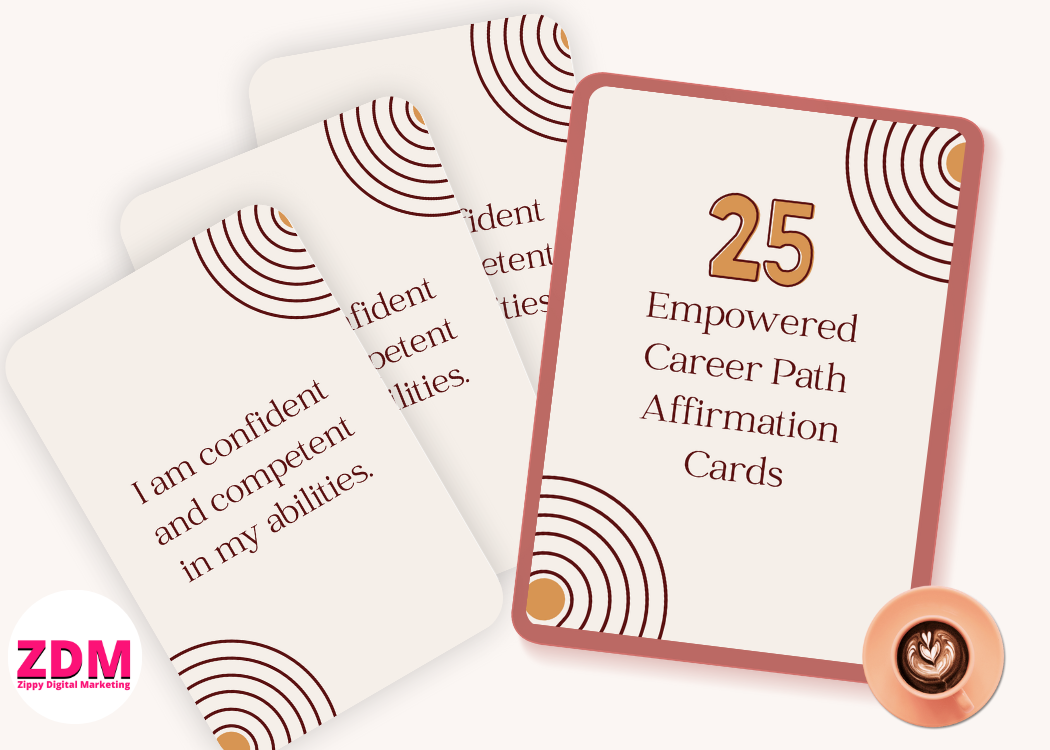 Empowered Career Path - Affirmation Cards for Professional Growth and Confidence