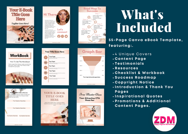 Editable In Canva E-Book Templates For Female Business Owners