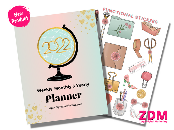 Editable 2023 Weekly And Monthly Project Planner For Business Owners