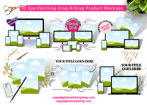 32 Eye-Catching Drag-n-Drop Mockups