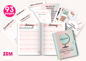 Editable 2023 Weekly And Monthly Project Planner For Business Owners